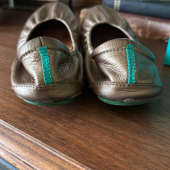 TIEKS | Gold metallic ballet flats COMPLETE SZ 9 - Picture 7 of 13
